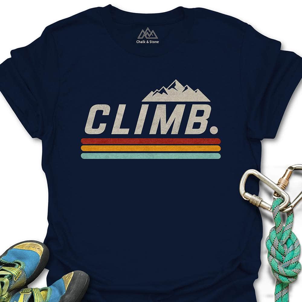 Climb Retro Stripe Tee