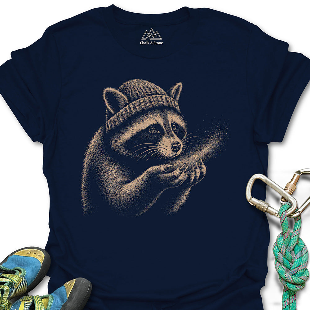 Raccoon Blowing Chalk Tee