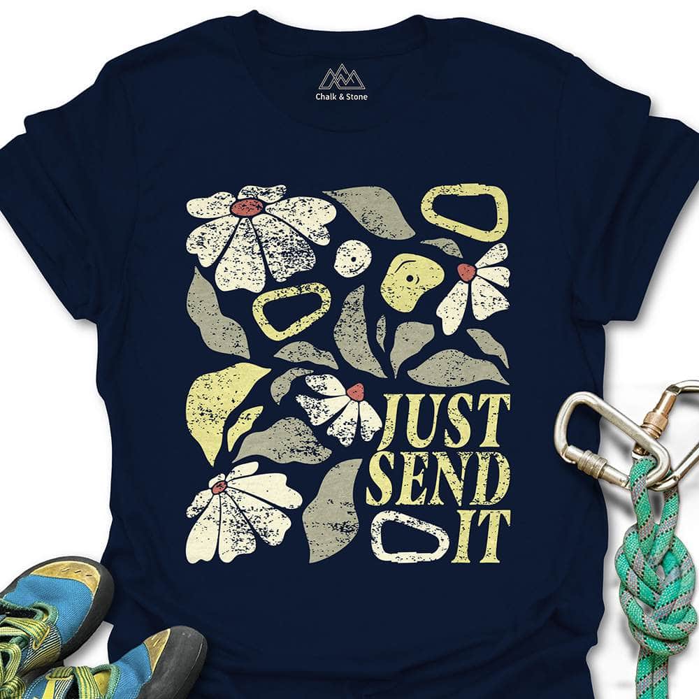 Just Send It Boho Flower Tee