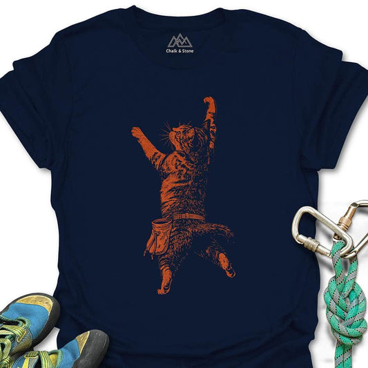 Cat Static Climb Rust Tee