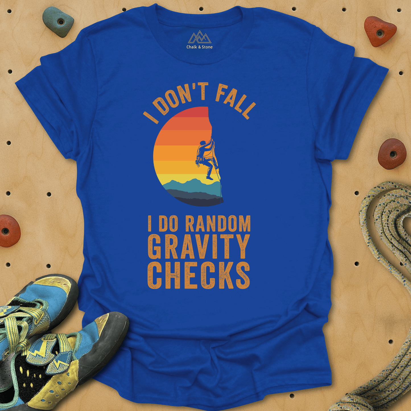 Random Gravity Checks Tee