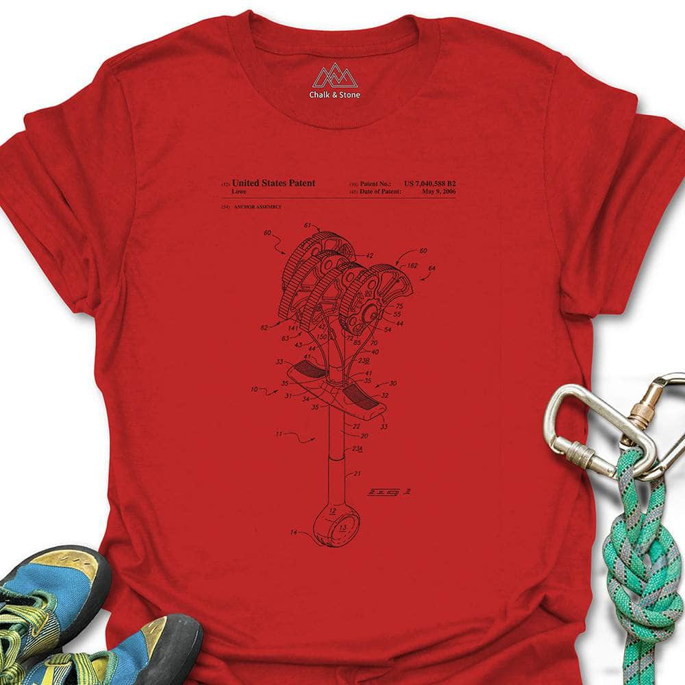 Climbing Anchor Blueprint Tee