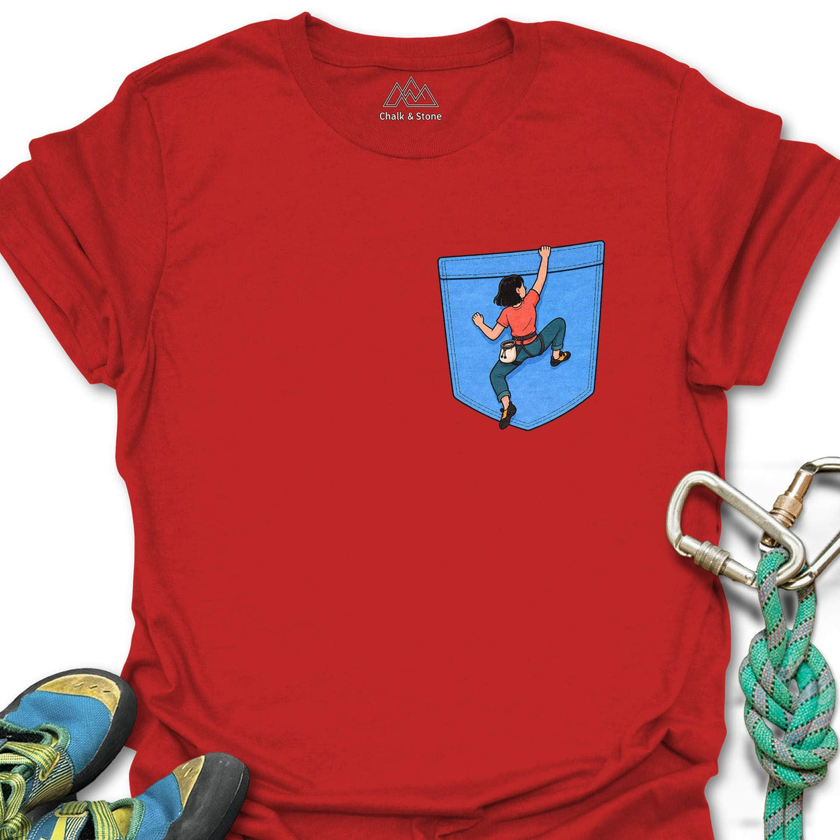 Girl Climber Pocket Tee
