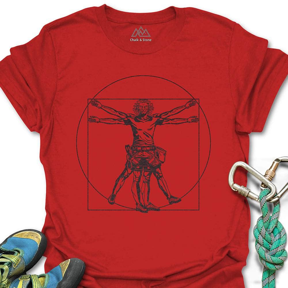 Climbing Vitruvian Man