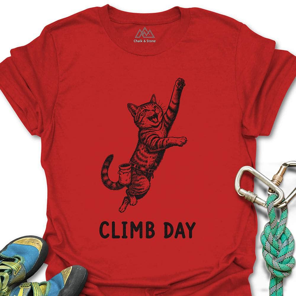 Climbing Cat Day Tee