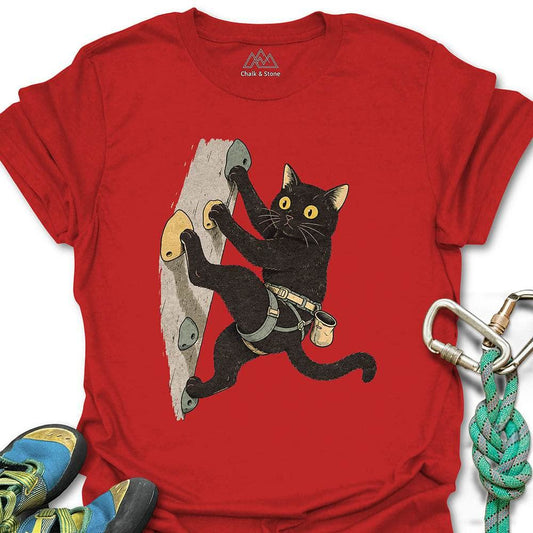 Cat Reaching Climb Tee