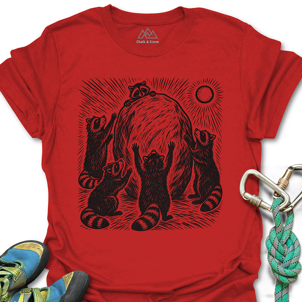 Raccoon Boulder Worship Tee