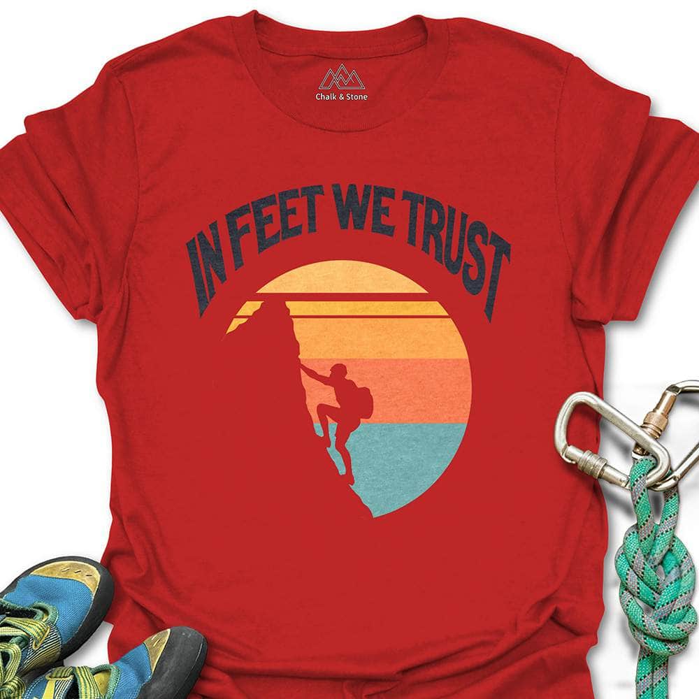 In Feet We Trust Retro Tee