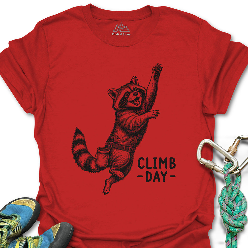 Raccoon Climb Day Tee