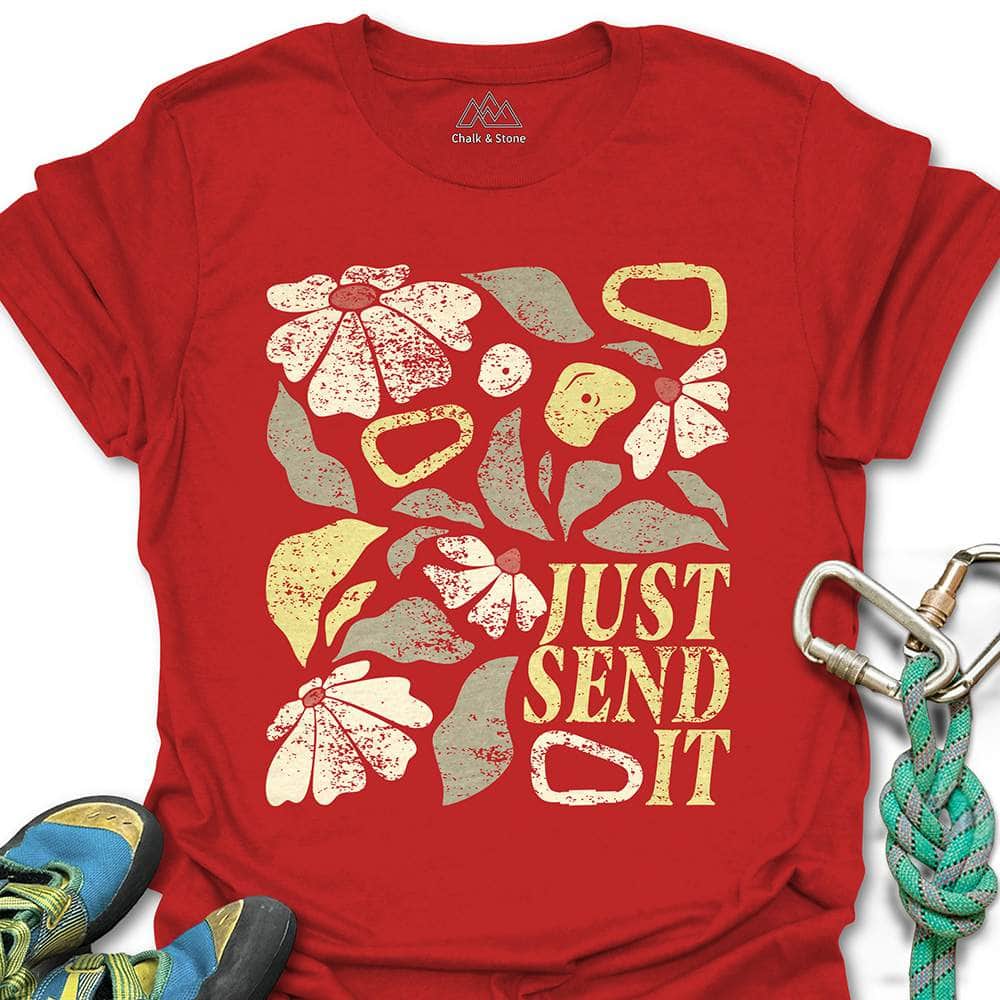 Just Send It Boho Flower Tee