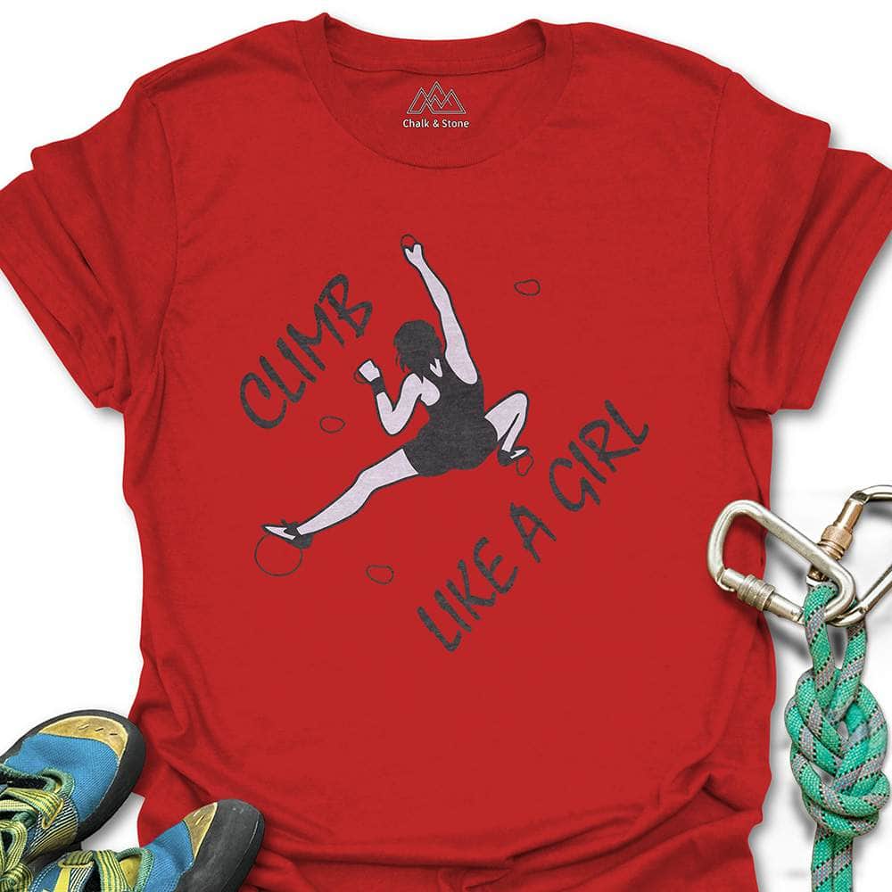 Climb Like a Girl Reach Tee