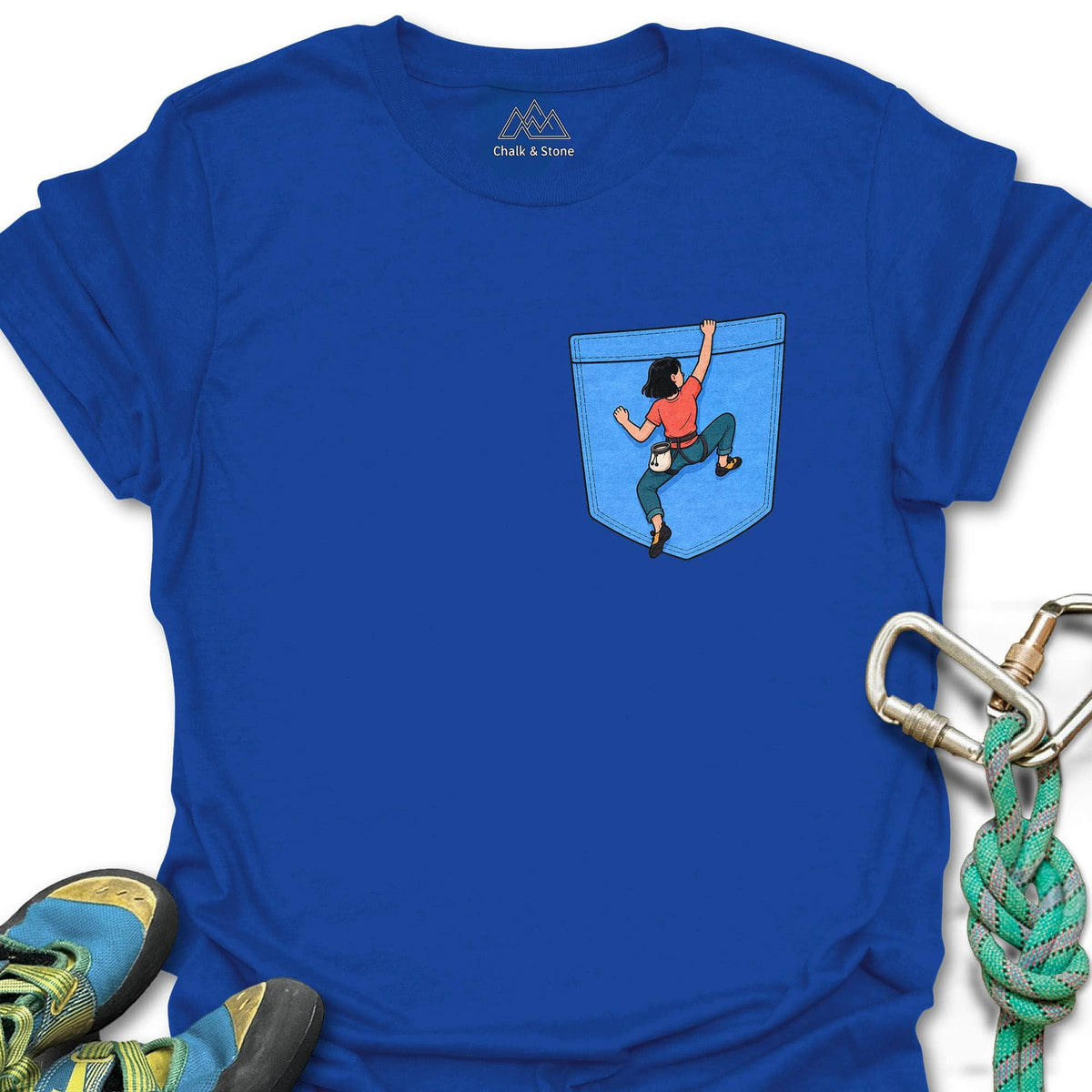 Girl Climber Pocket Tee