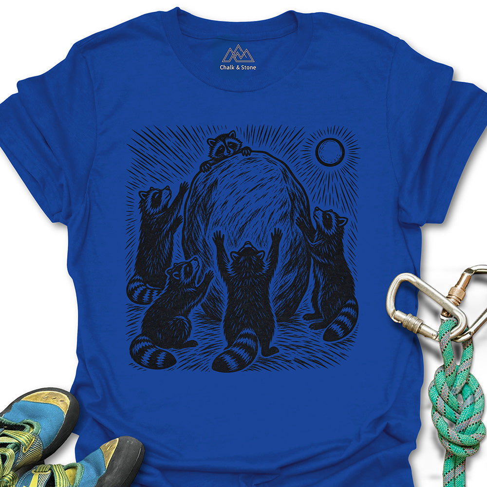 Raccoon Boulder Worship Tee