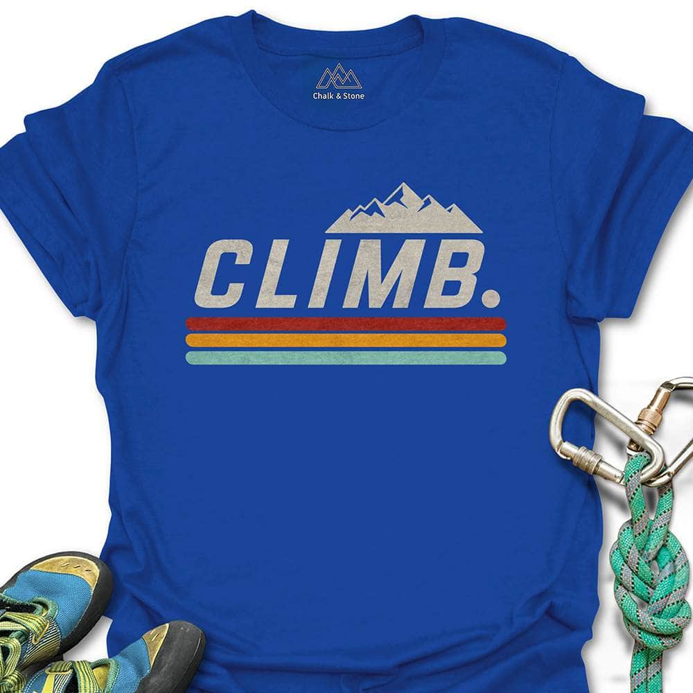 Climb Retro Stripe Tee
