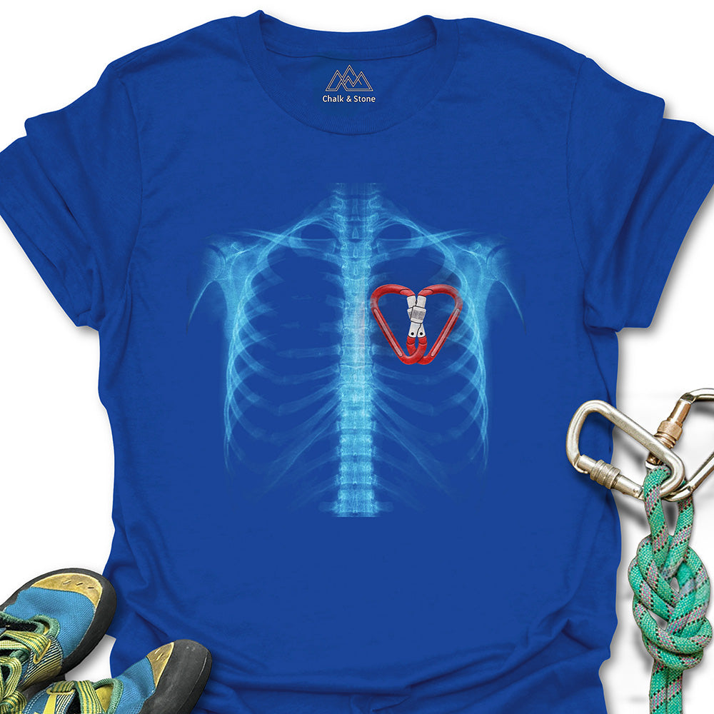 X-ray Carabiner Heart Tee