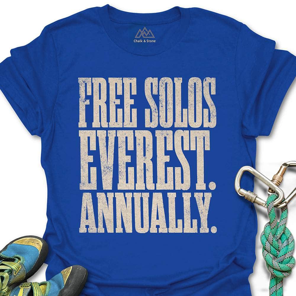 Free Solo Everest Text Tee
