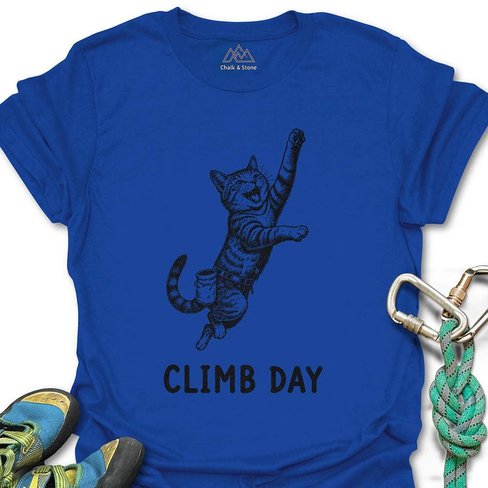 Climbing Cat Day Tee