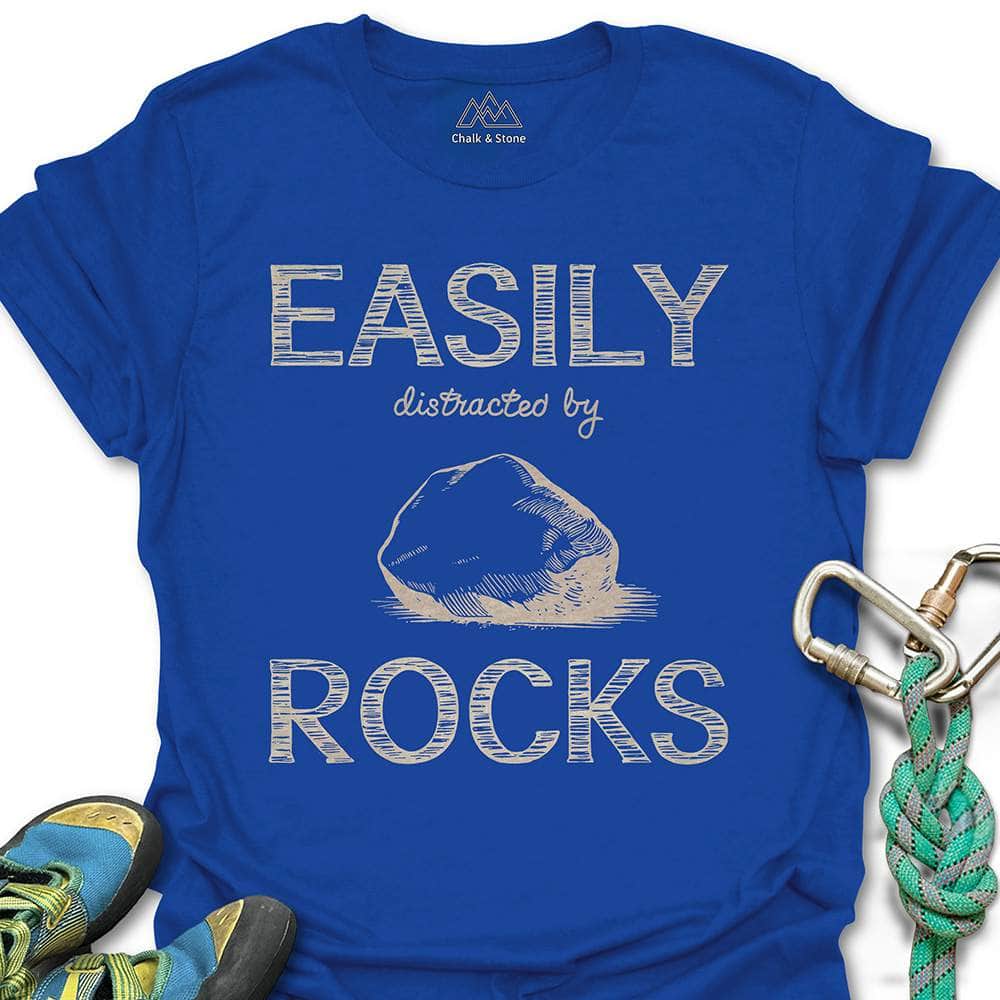 Easily Distracted By Rocks Tee