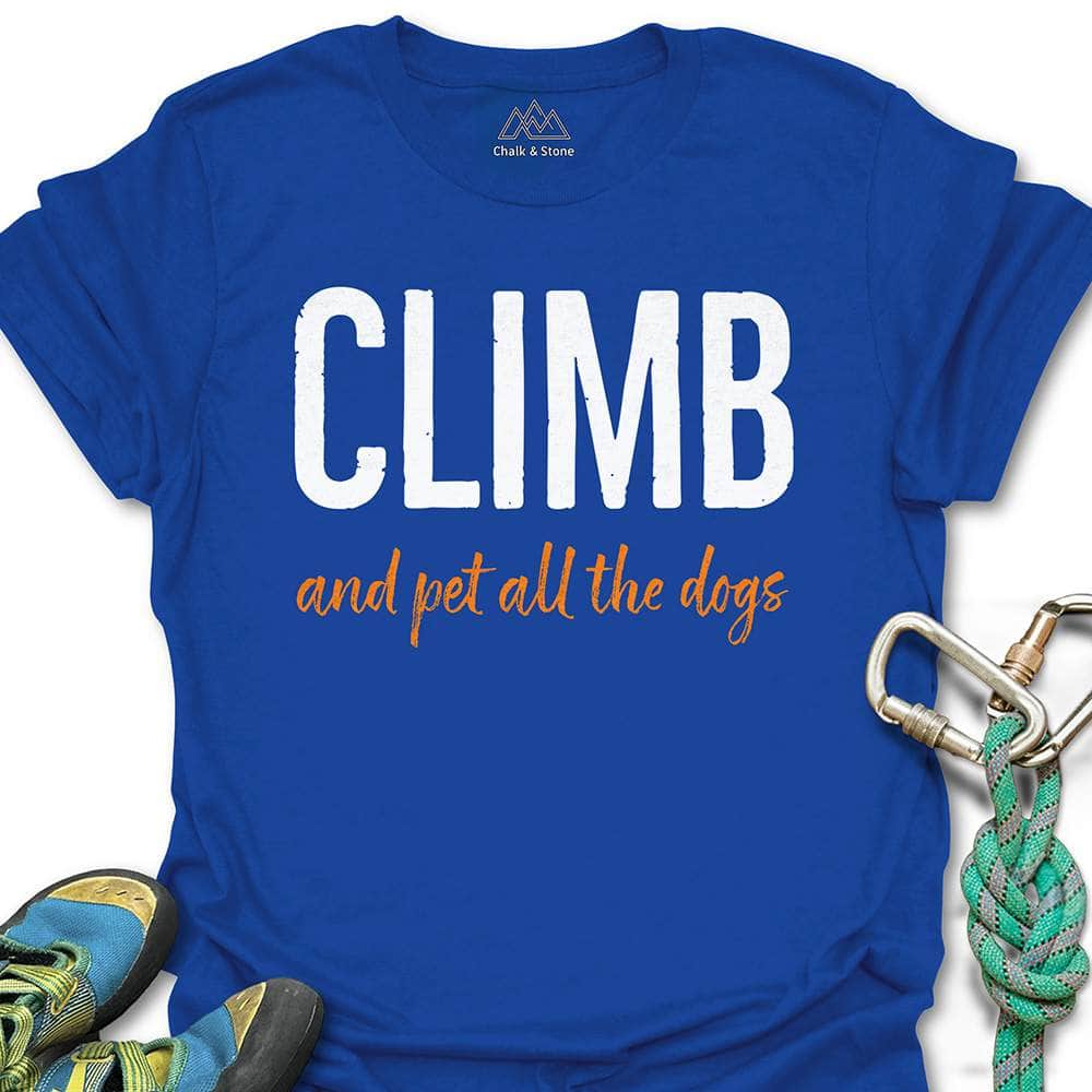 Climb And Pet Dogs Tee