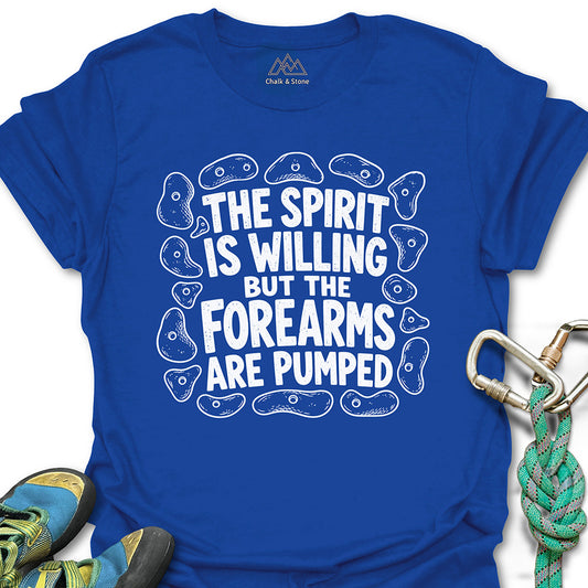 Spirit Willing Spray Wall Tee