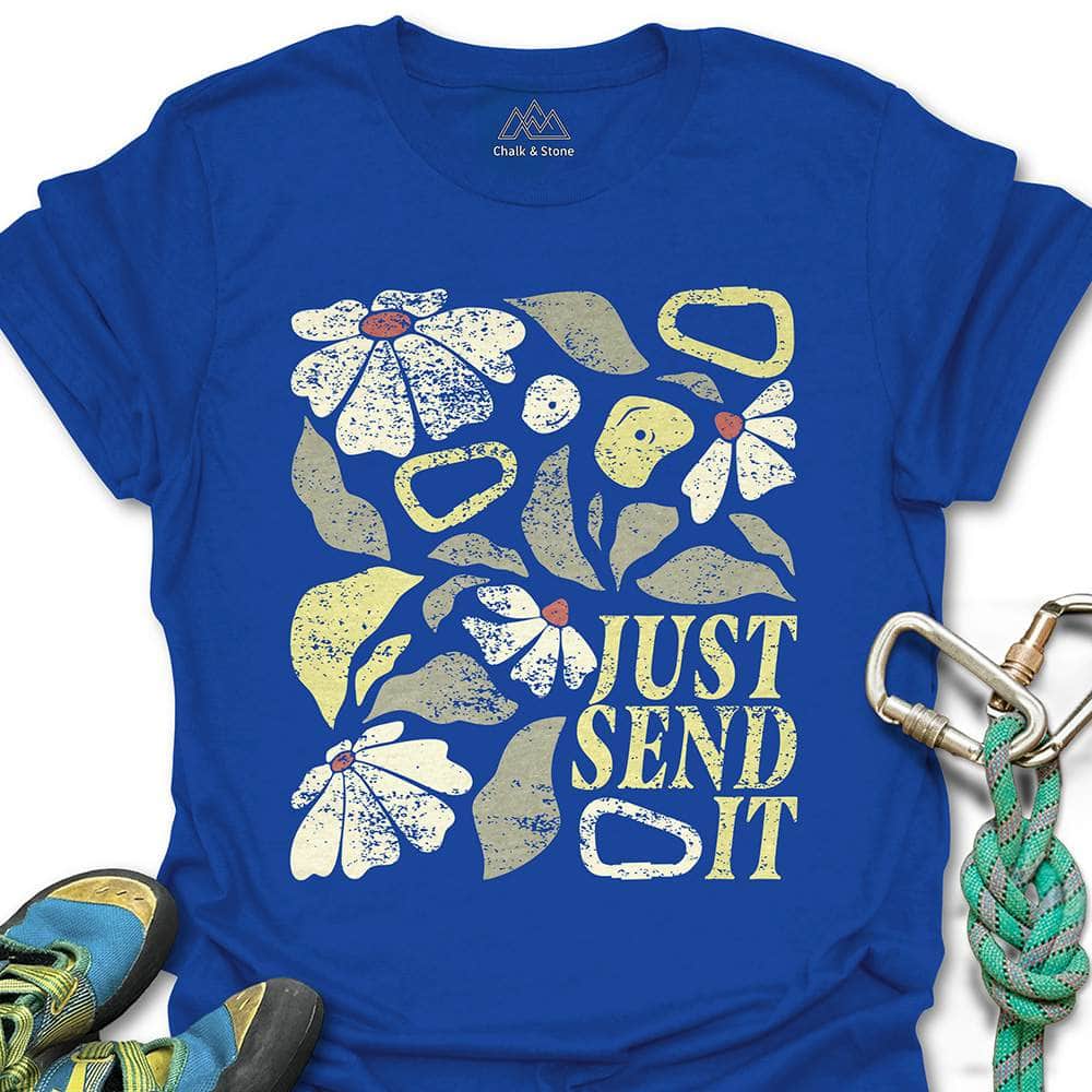 Just Send It Boho Flower Tee