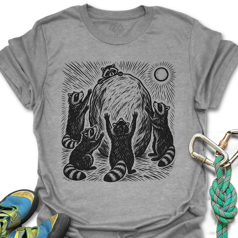 Raccoon Boulder Worship Tee