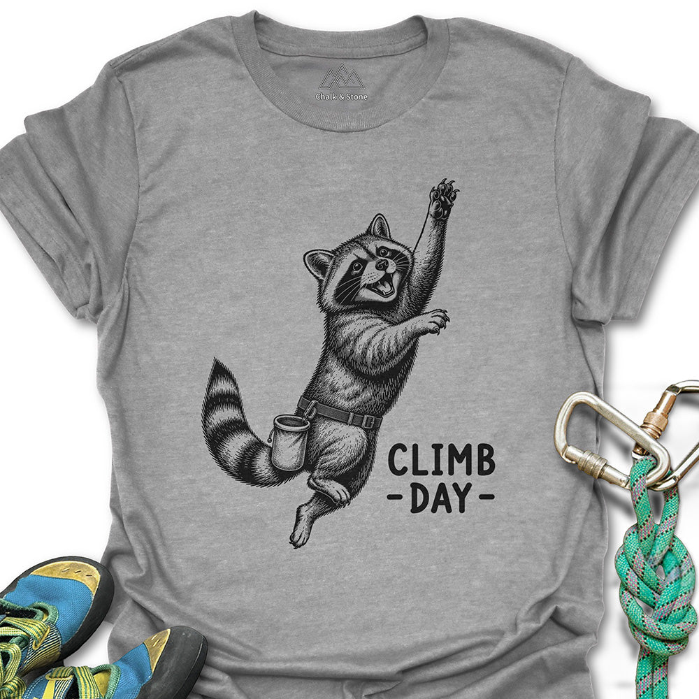 Raccoon Climb Day Tee