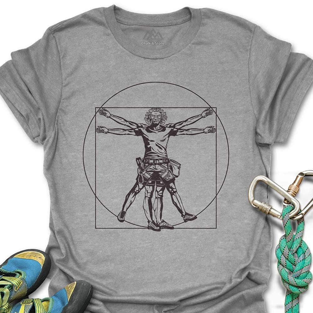Climbing Vitruvian Man