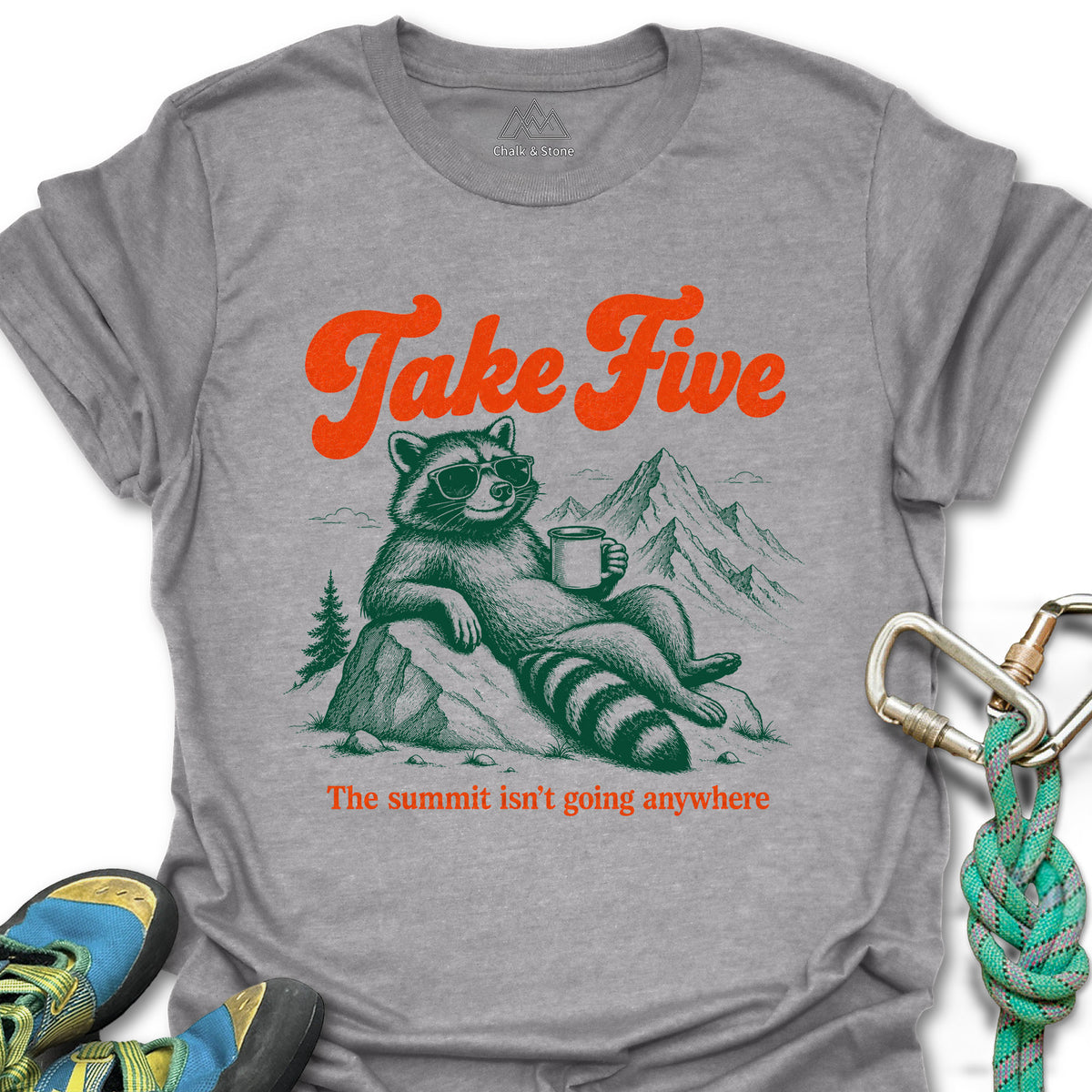 Take Five Raccoon Tee