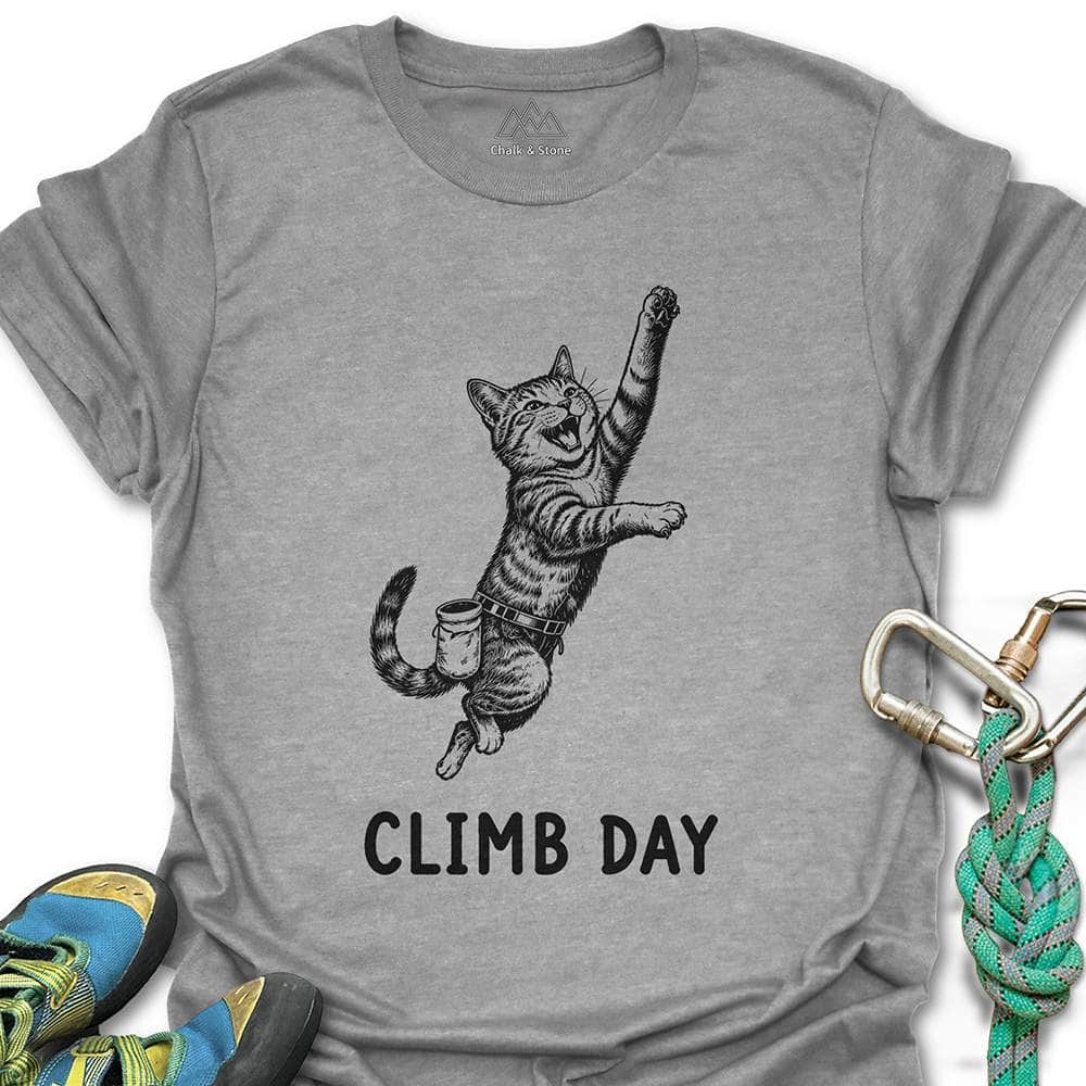 Climbing Cat Day Tee