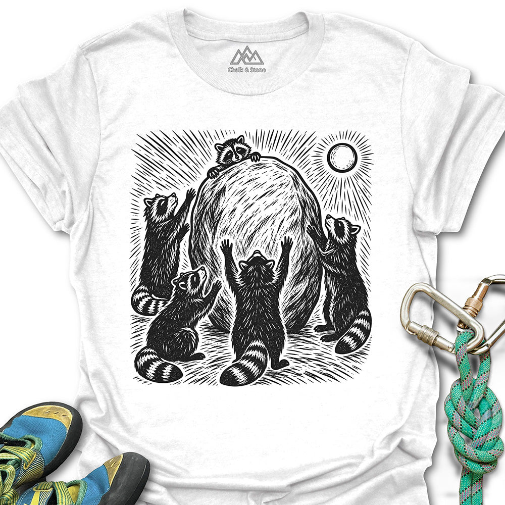 Raccoon Boulder Worship Tee