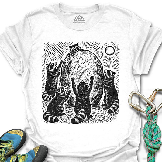Raccoon Boulder Worship Tee
