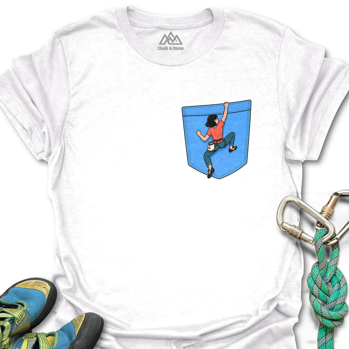 Girl Climber Pocket Tee
