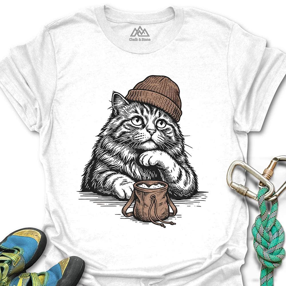 Cat Bored Chalk Tee