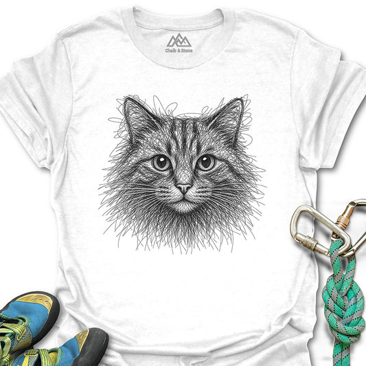 Scribble Cat Tee