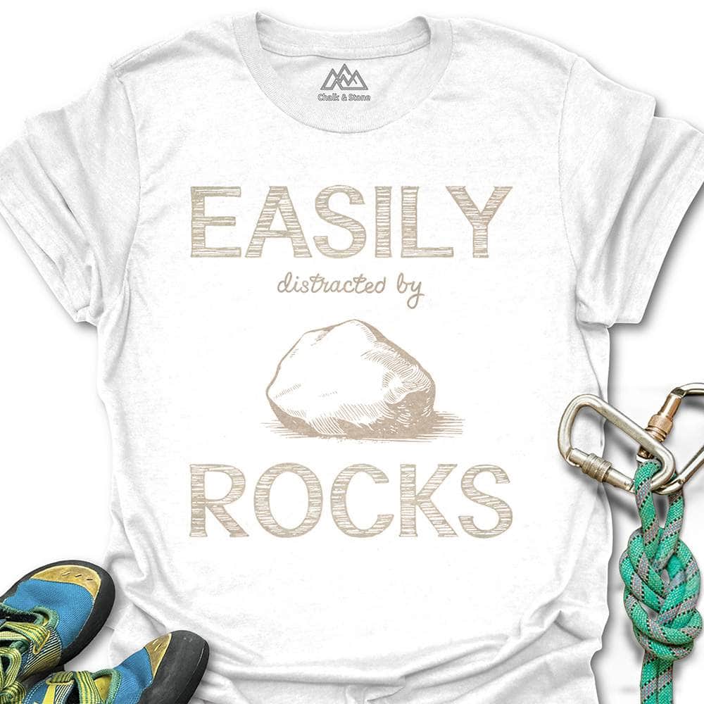 Easily Distracted By Rocks Tee