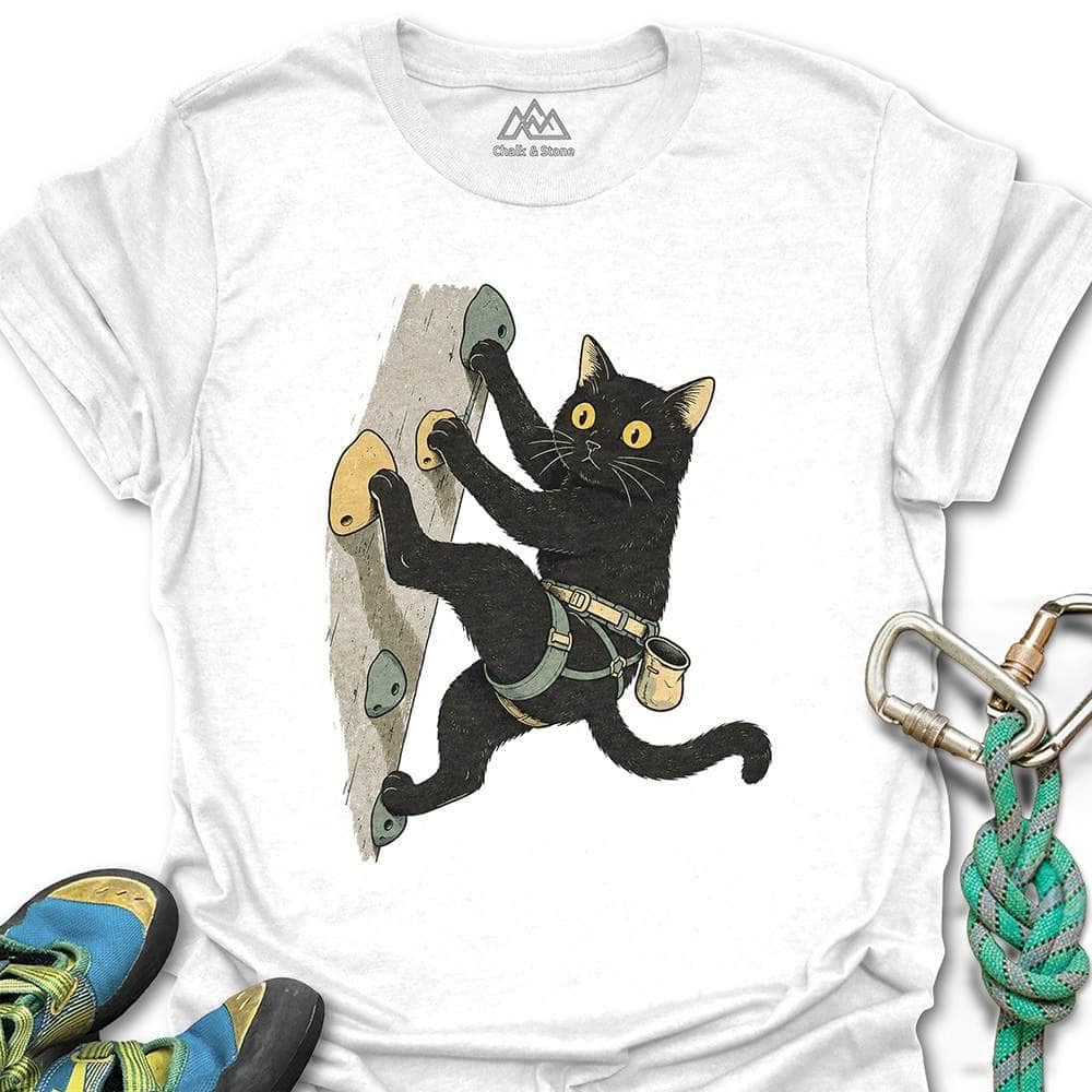 Cat Reaching Climb Tee