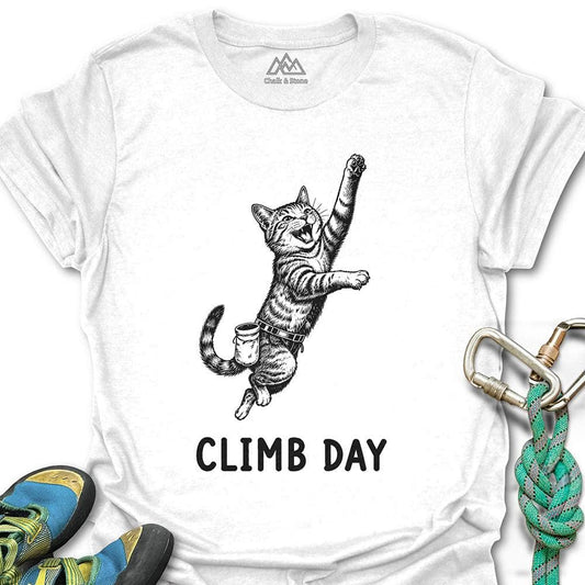 Climbing Cat Day Tee