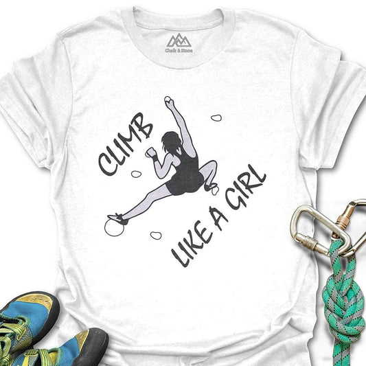 Climb Like a Girl Reach Tee