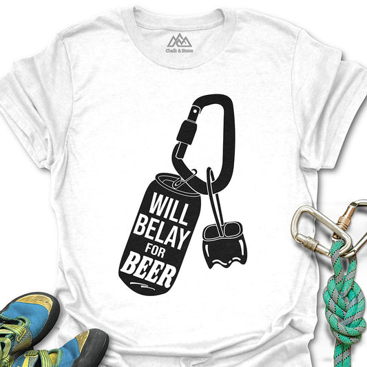 Will Belay for Beer Tee
