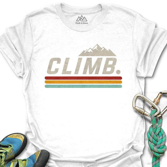 Climb Retro Stripe Tee