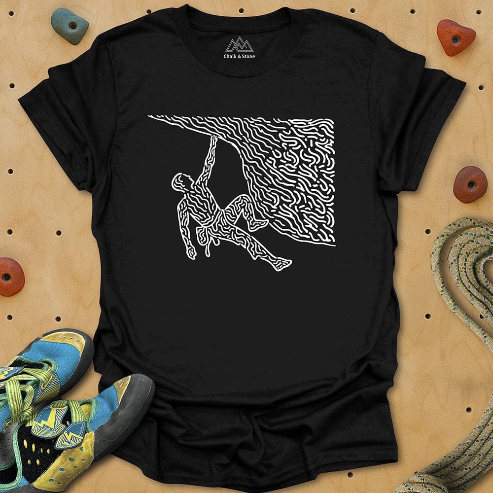 Swirly Lines Lock-Off Tee