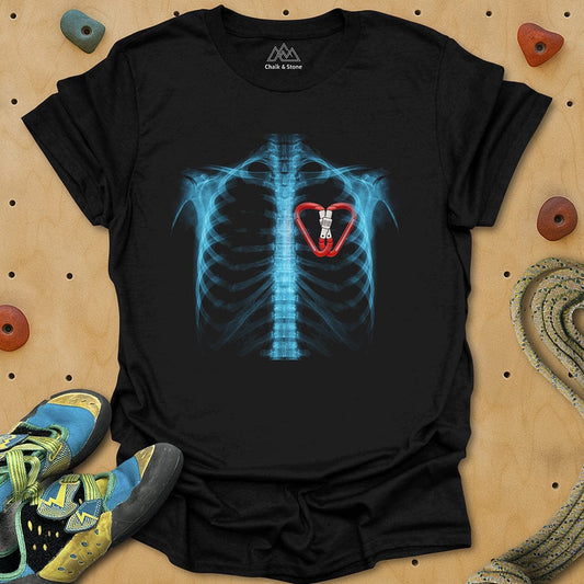 X-ray Carabiner Heart Tee