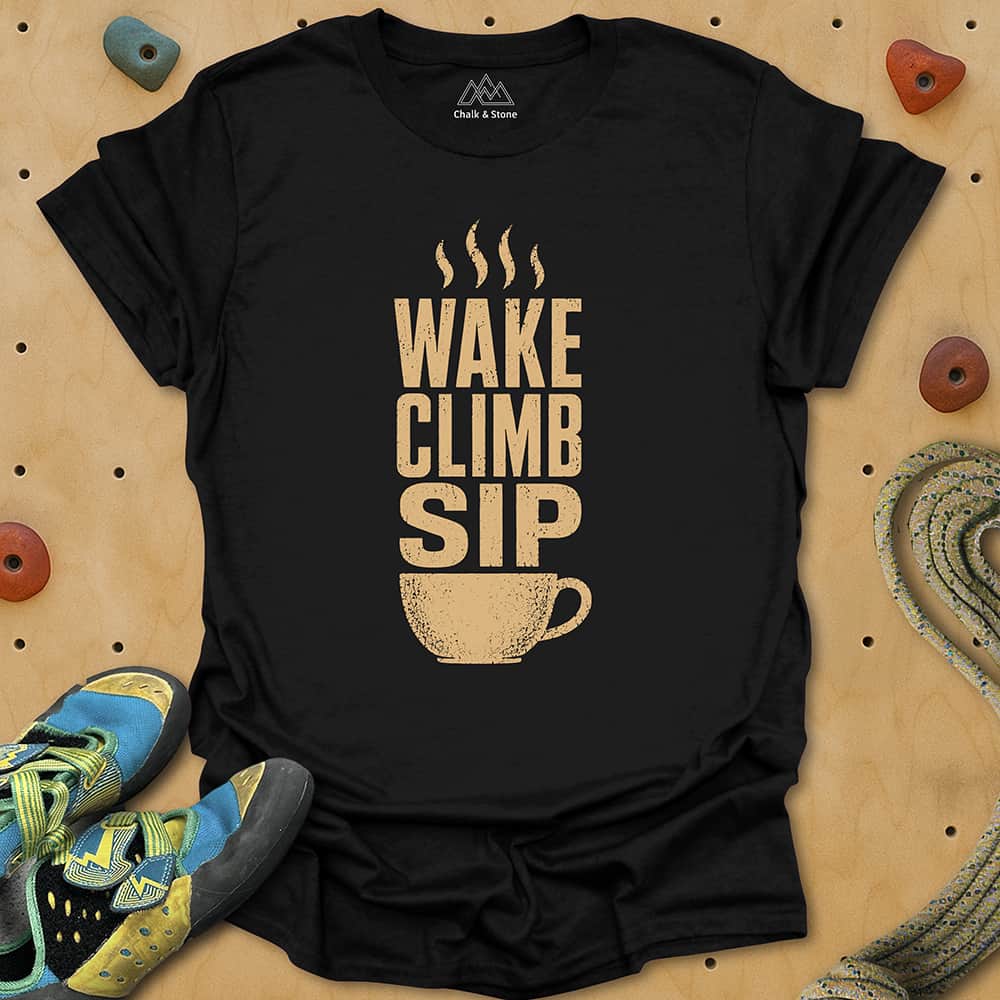 Wake Climb Sip Tee