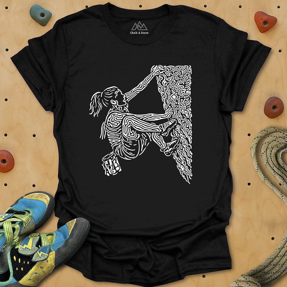 Swirly Lines Climbing Tee