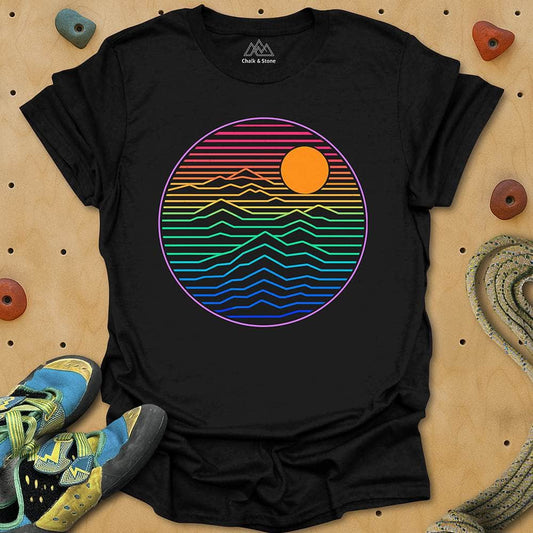 Topo Mtn Color Lines Tee