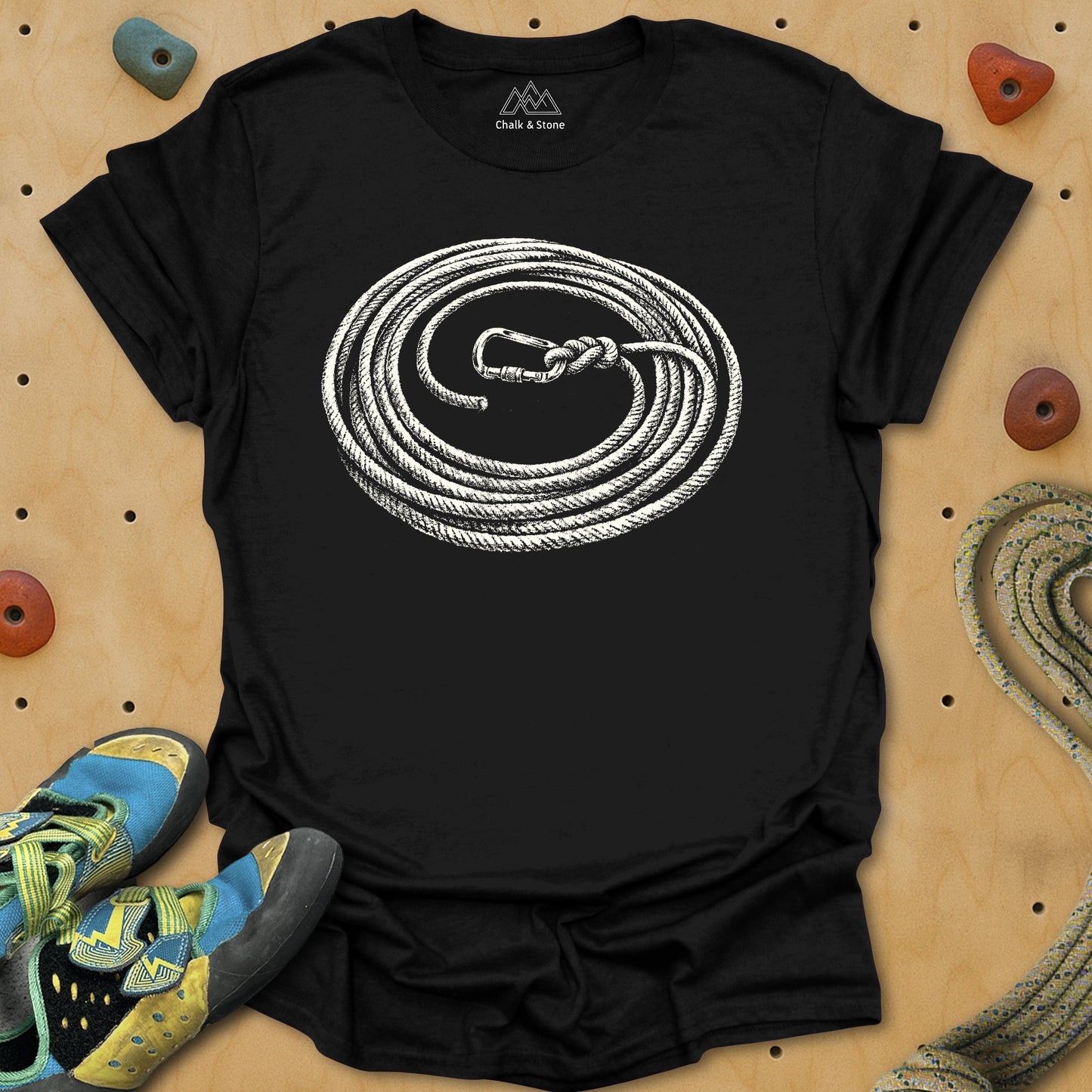 Carabiner Swirl Rope Tie-in Tee