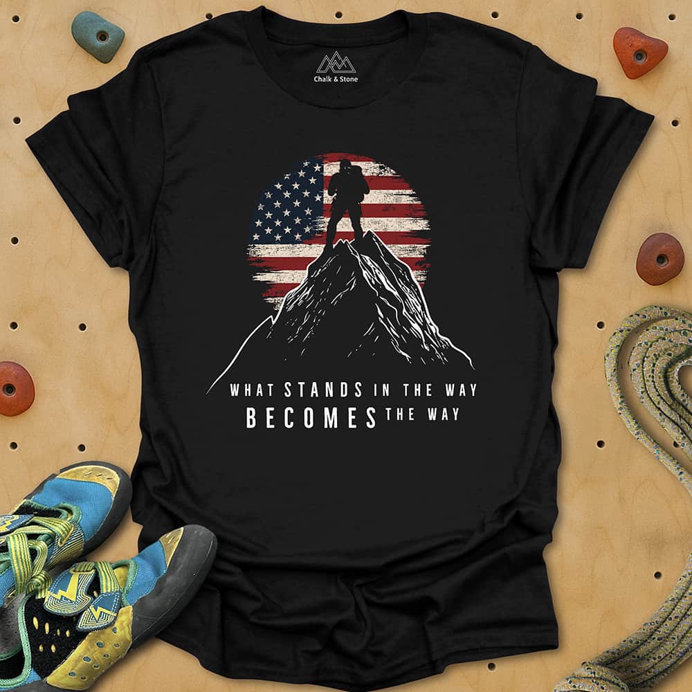 Obstacles In Way Flag Tee