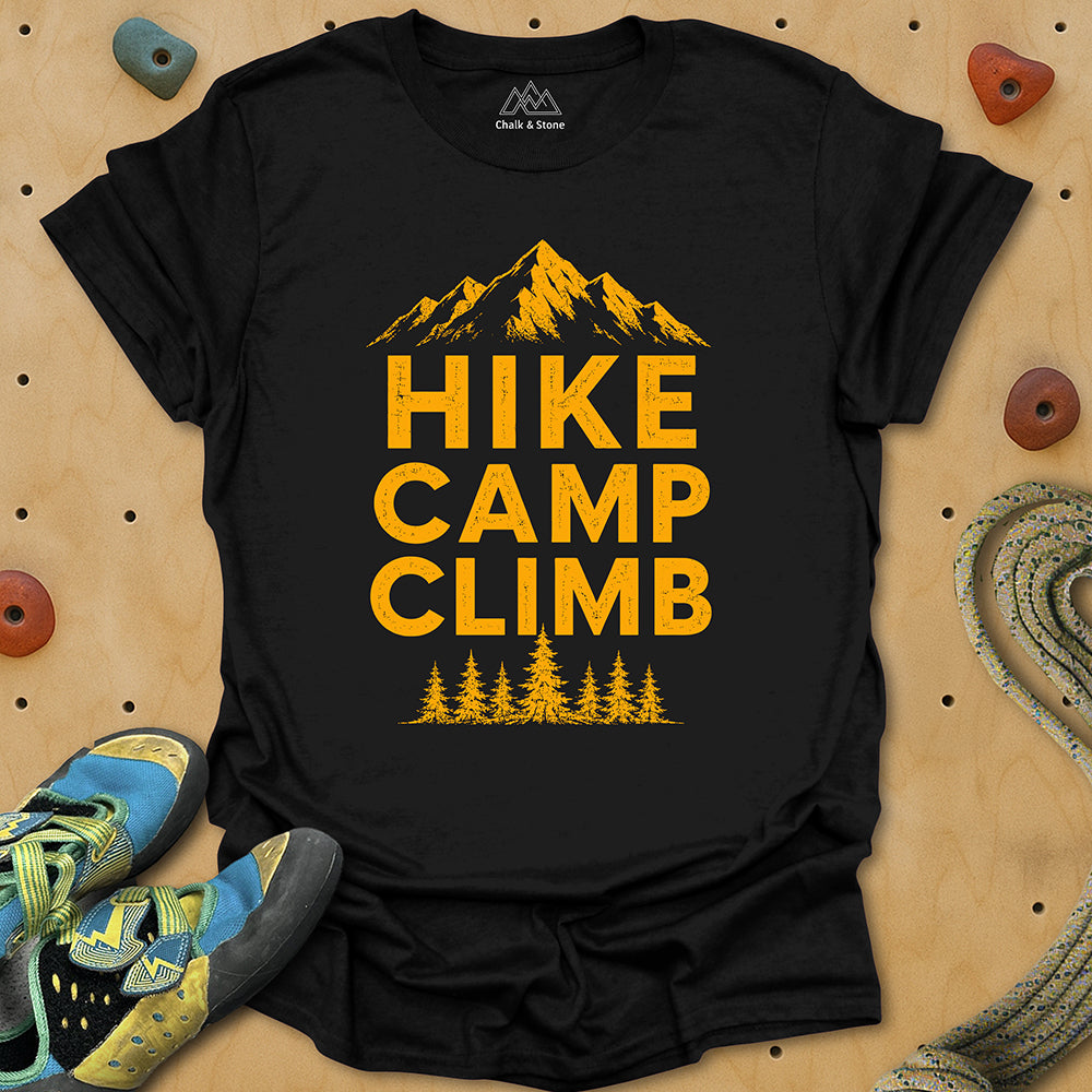 Hike Camp Climb Tee