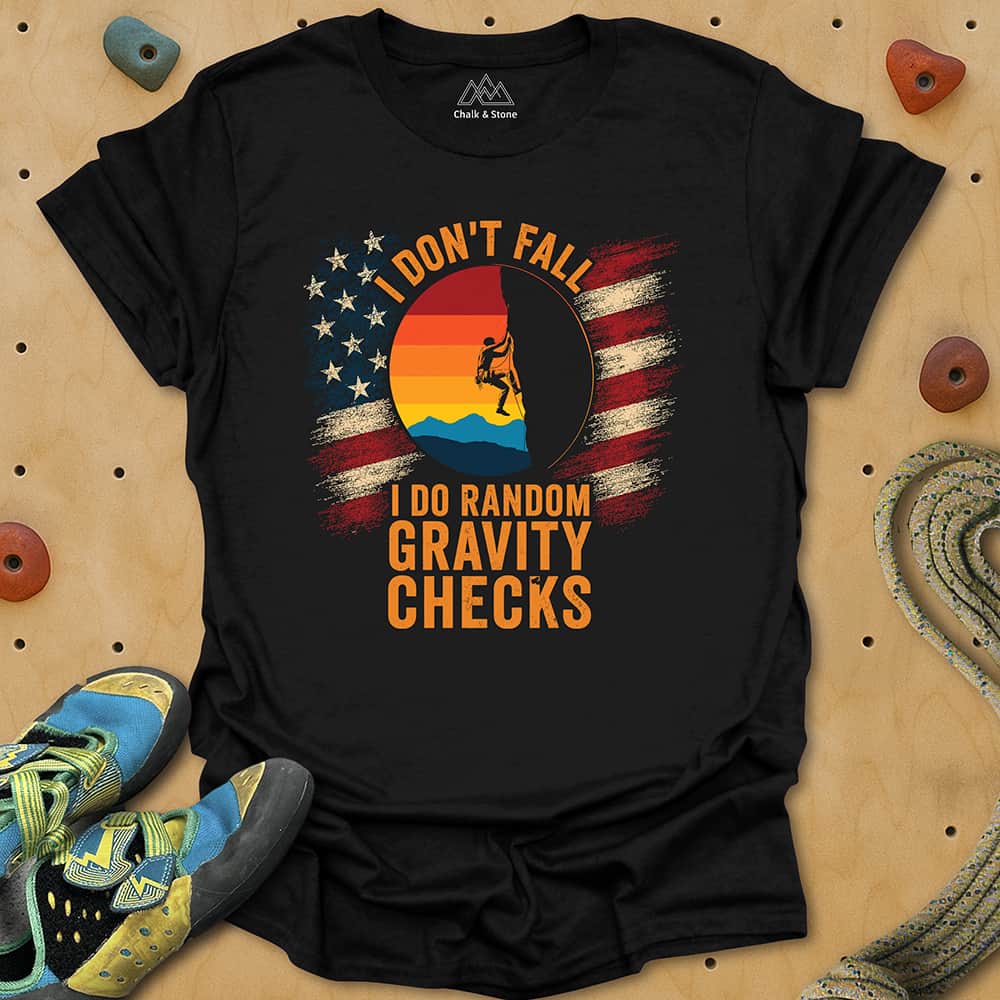 Gravity Checks Flag Tee